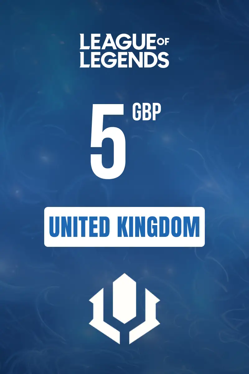 League of legends 5 GBP Gift Card (United Kingdom) - Digital Key