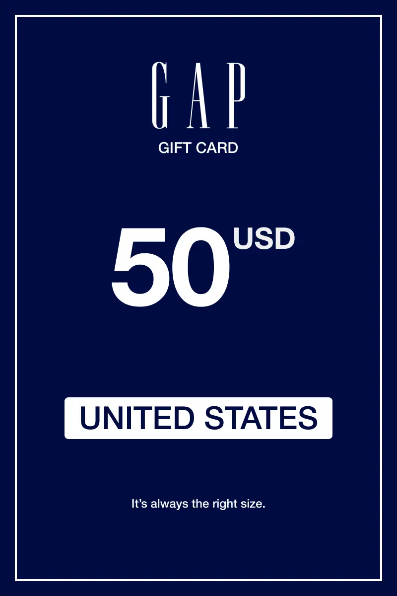 Gap 50 USD Gift Card (United States) - Digital Key