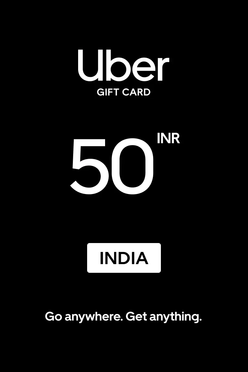 Uber 50 INR Gift Card (India) - Digital Key