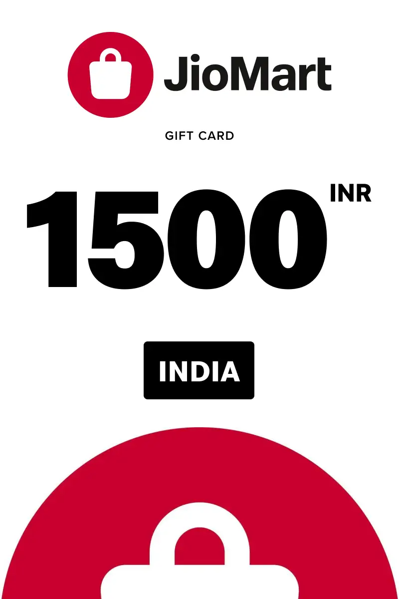 Reliance JioMart 1500 INR Gift Card (India) - Digital Key