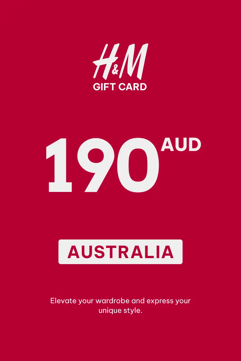 HandM 190 AUD Gift Card (Australia) - Digital Key
