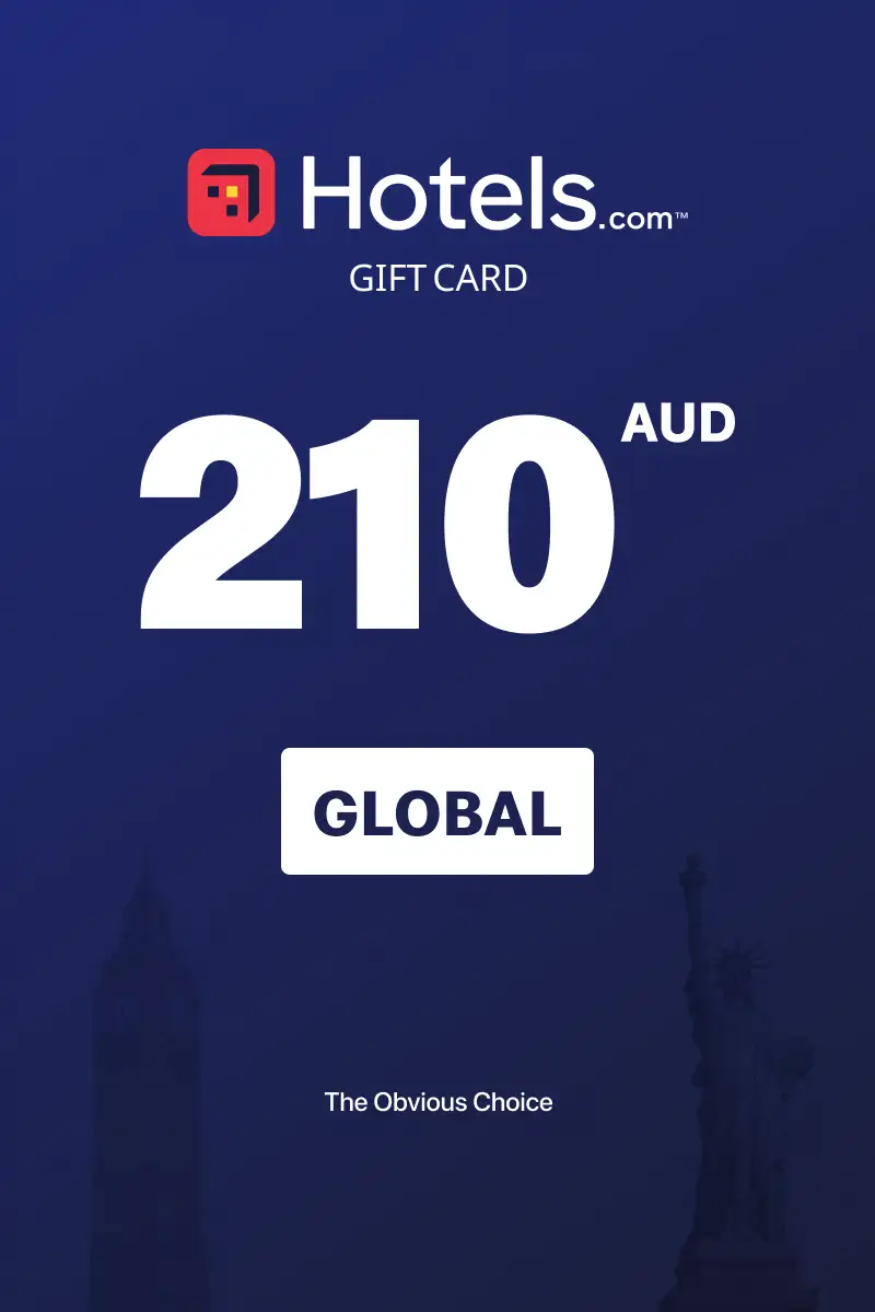 Hotels.com 210 AUD Gift Card (Global) - Digital Key