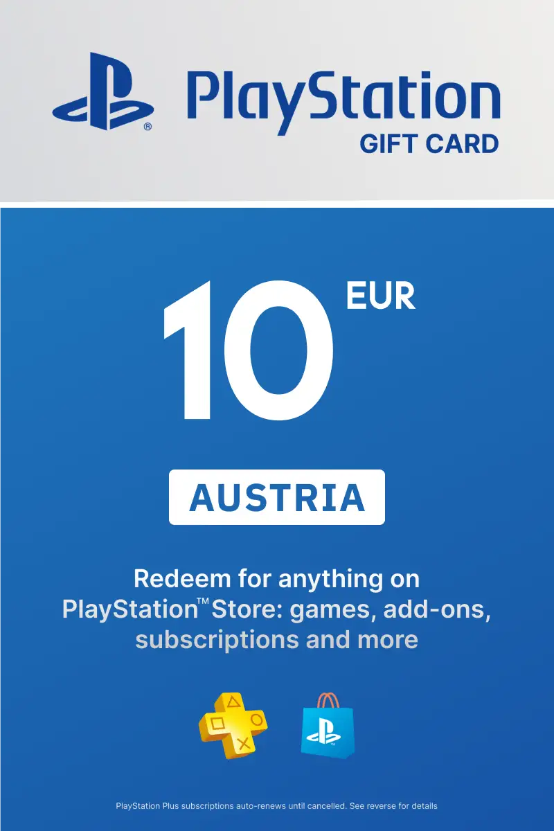 PlayStation Store 10 EUR Gift Card (Austria) - Digital Key