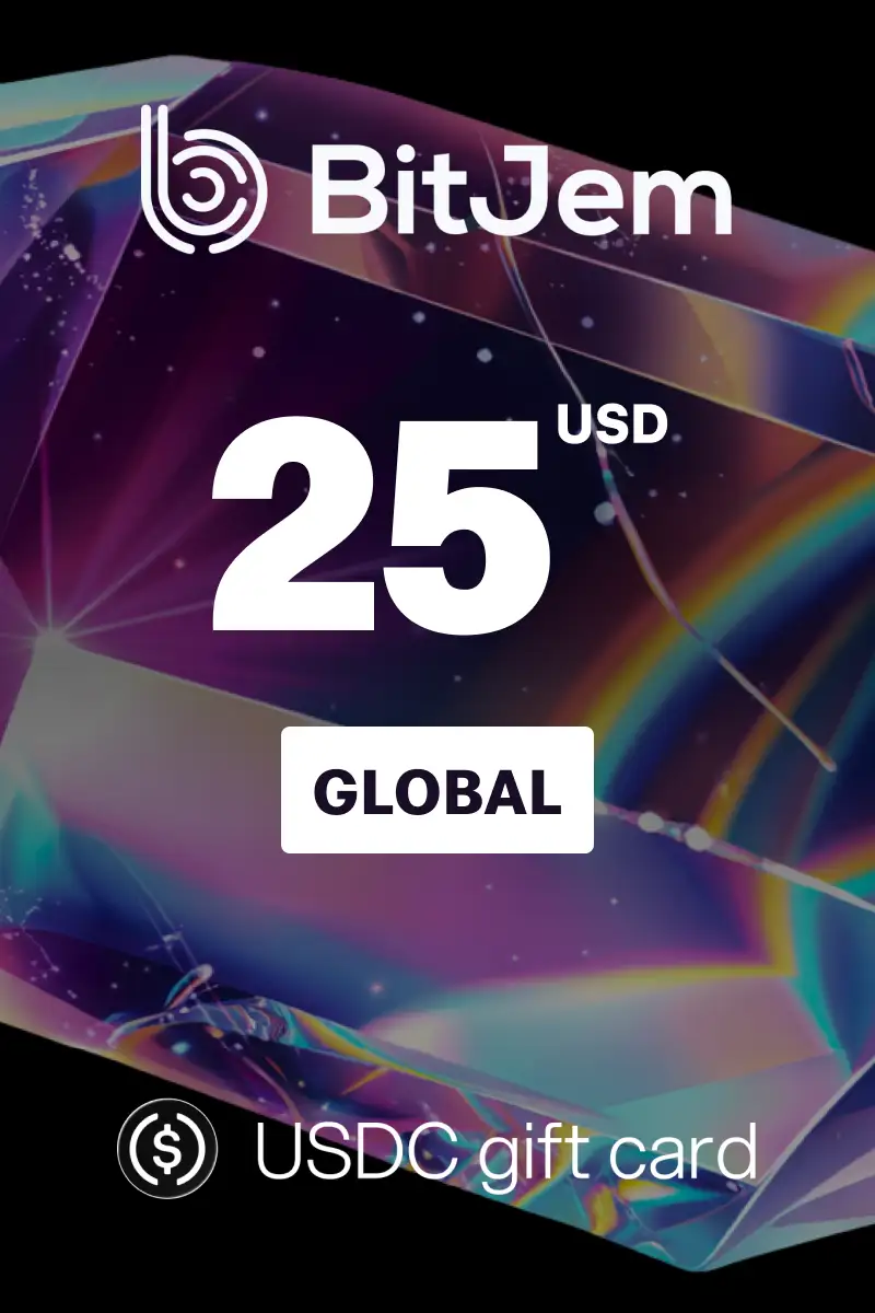 BitJem (USDC) 25 USD Crypto Gift Card (Global) - Digital Key