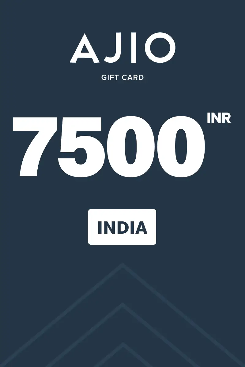 AJIO 7500 INR Gift Card (India) - Digital Key