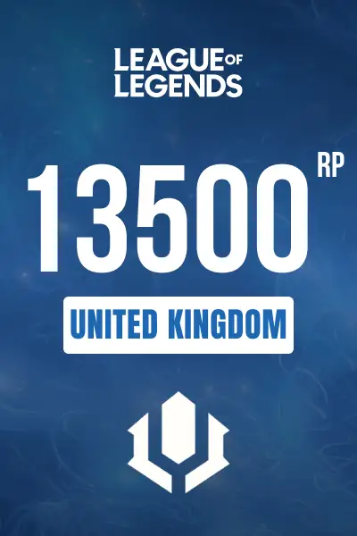 League of Legends - 13500 RP (United Kingdom) - Digital Key