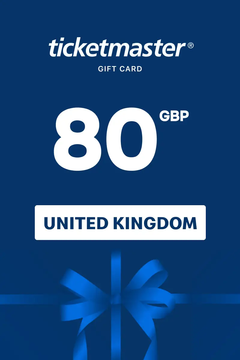Ticketmaster 80 GBP Gift Card (United Kingdom) - Digital Key