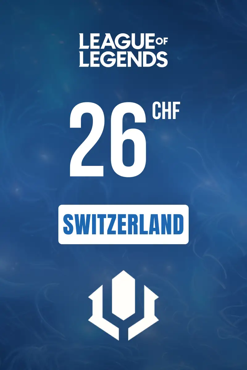 League of legends 26 CHF Gift Card (Switzerland) - Digital Key