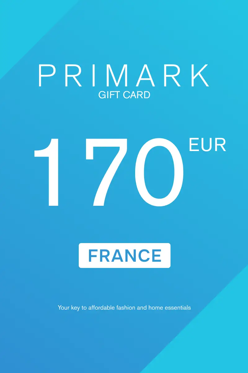 Primark 170 EUR Gift Card (France) - Digital Key