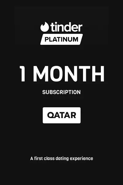 Tinder Platinum 1 Month Subscription (Qatar) - Digital Key