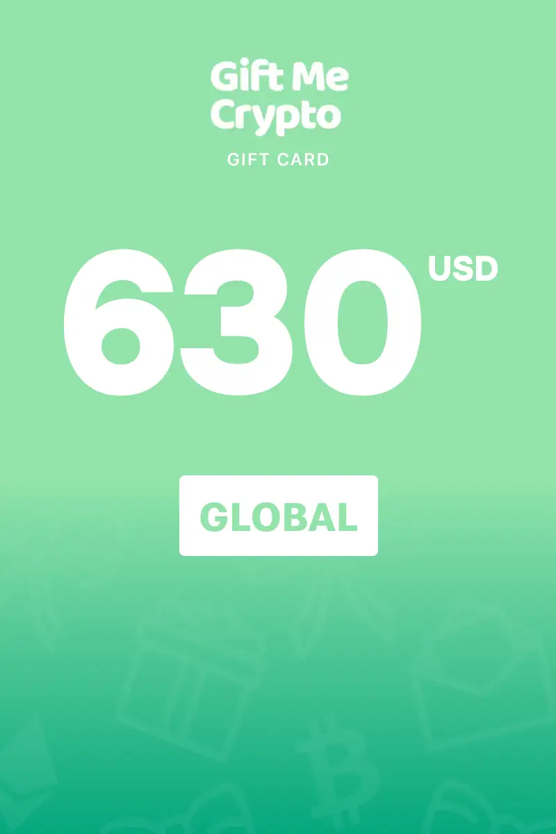 Gift Me Crypto 630 USD Gift Card (Global) - Digital Key