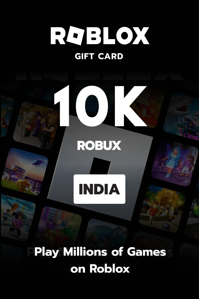 Roblox 10000 Robux (India) - Digital Key