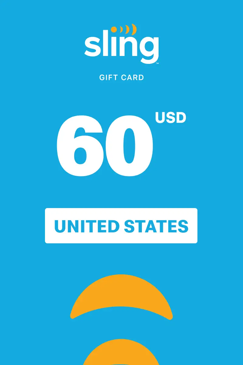 Sling TV 60 USD Gift Card (United States) - Digital Key