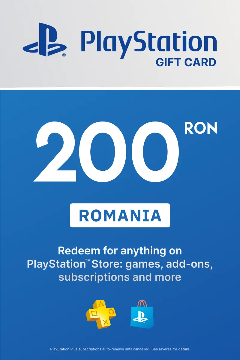 PlayStation Store 200 RON Gift Card (Romania) - Digital Key