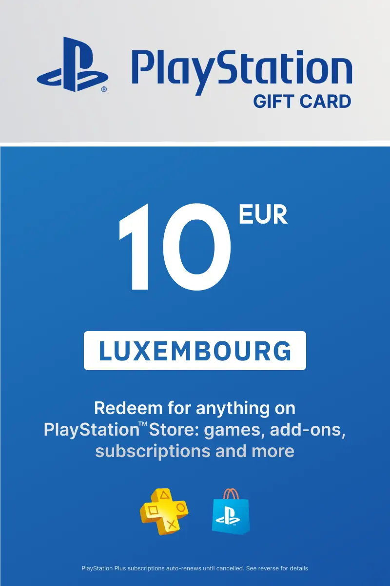 PlayStation Store 10 EUR Gift Card (Luxembourg) - Digital Key