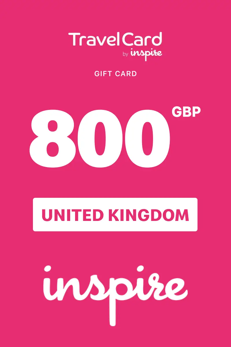 TravelCard by Inspire 800 GBP Gift Card (United Kingdom) - Digital Key