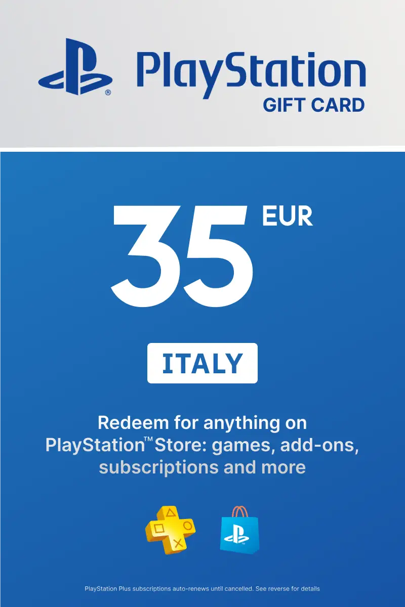 PlayStation Store 35 EUR Gift Card (Italy) - Digital Key