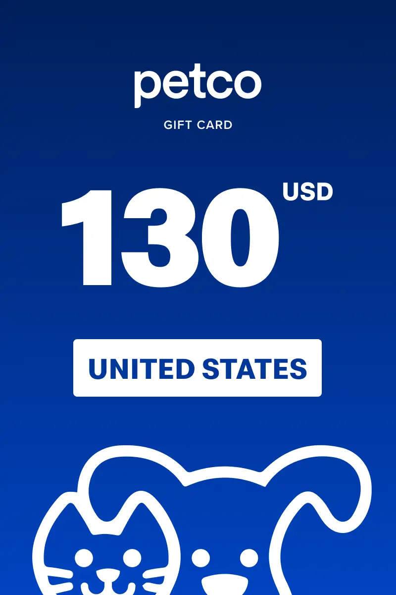 Petco 130 USD Gift Card (United States) - Digital Key