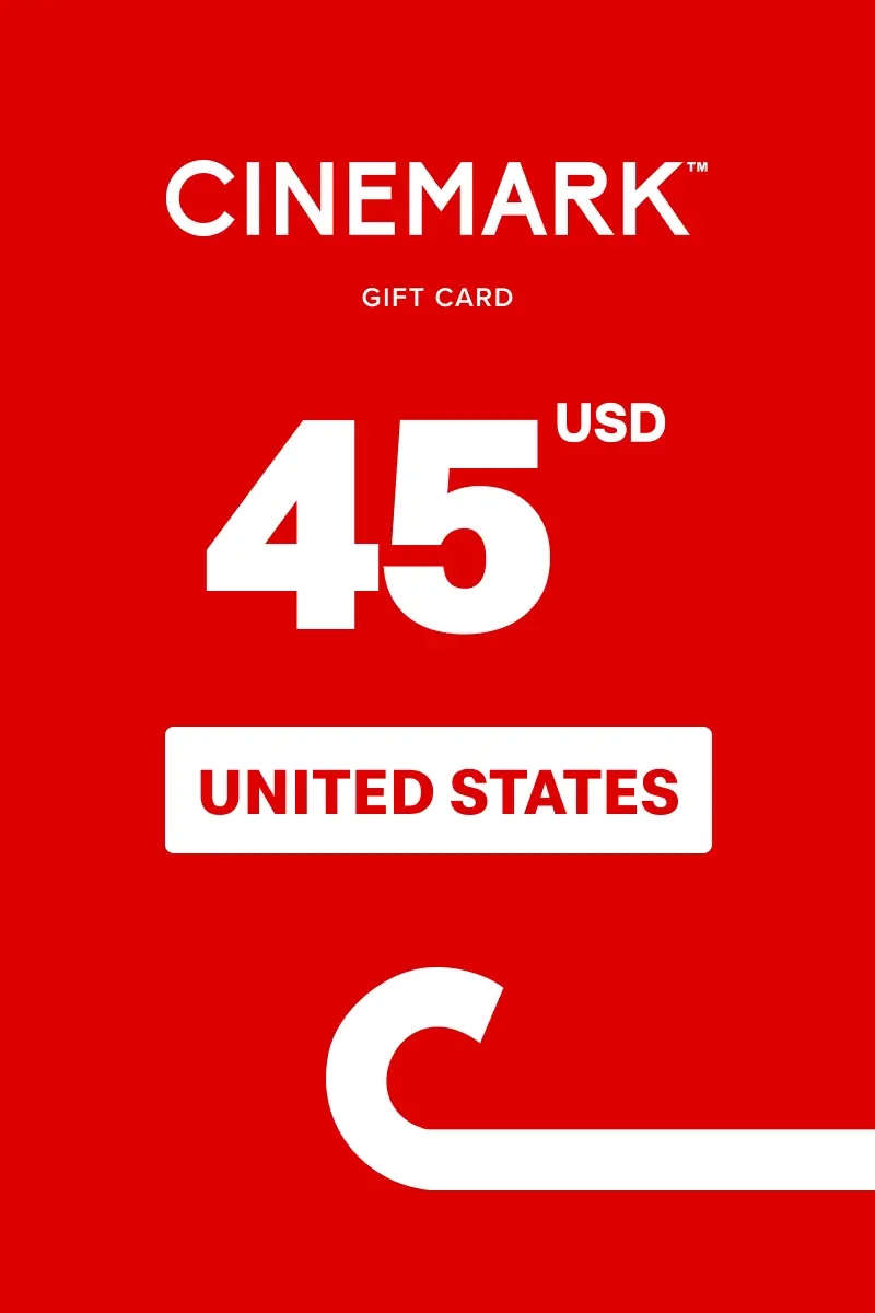 Cinemark 45 USD Gift Card (United States) - Digital Key