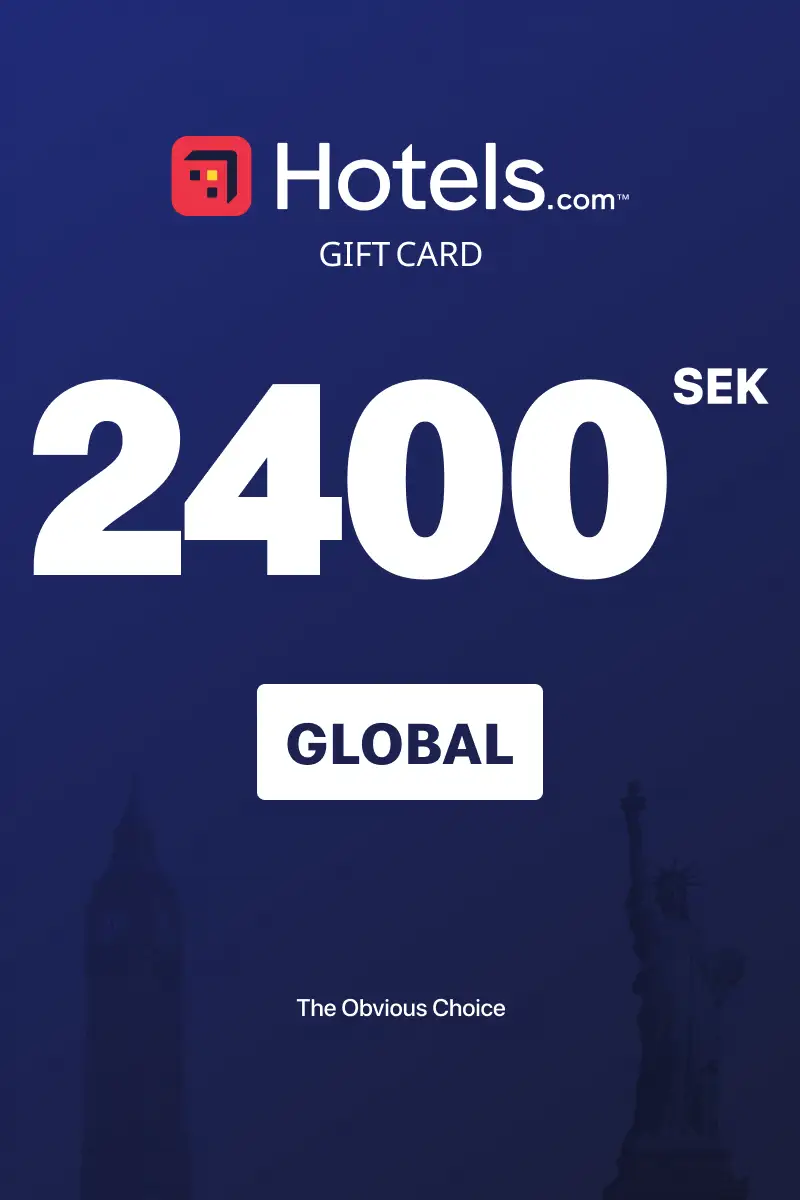 Hotels.com 2400 SEK Gift Card (Global) - Digital Key