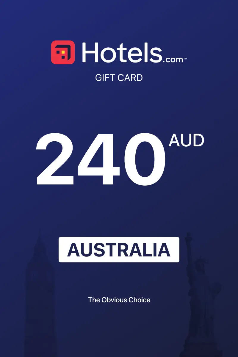 Hotels.com 240 AUD Gift Card (Australia) - Digital Key