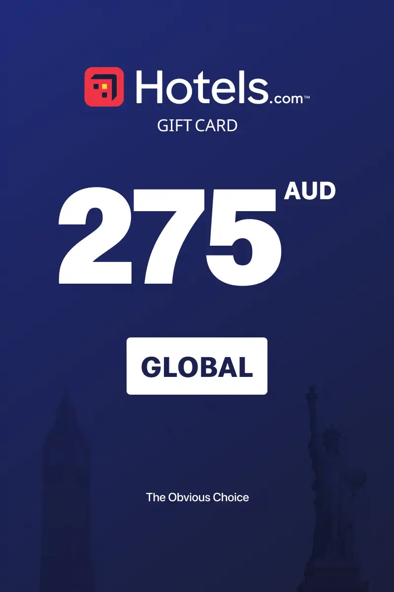 Hotels.com 275 AUD Gift Card (Global) - Digital Key