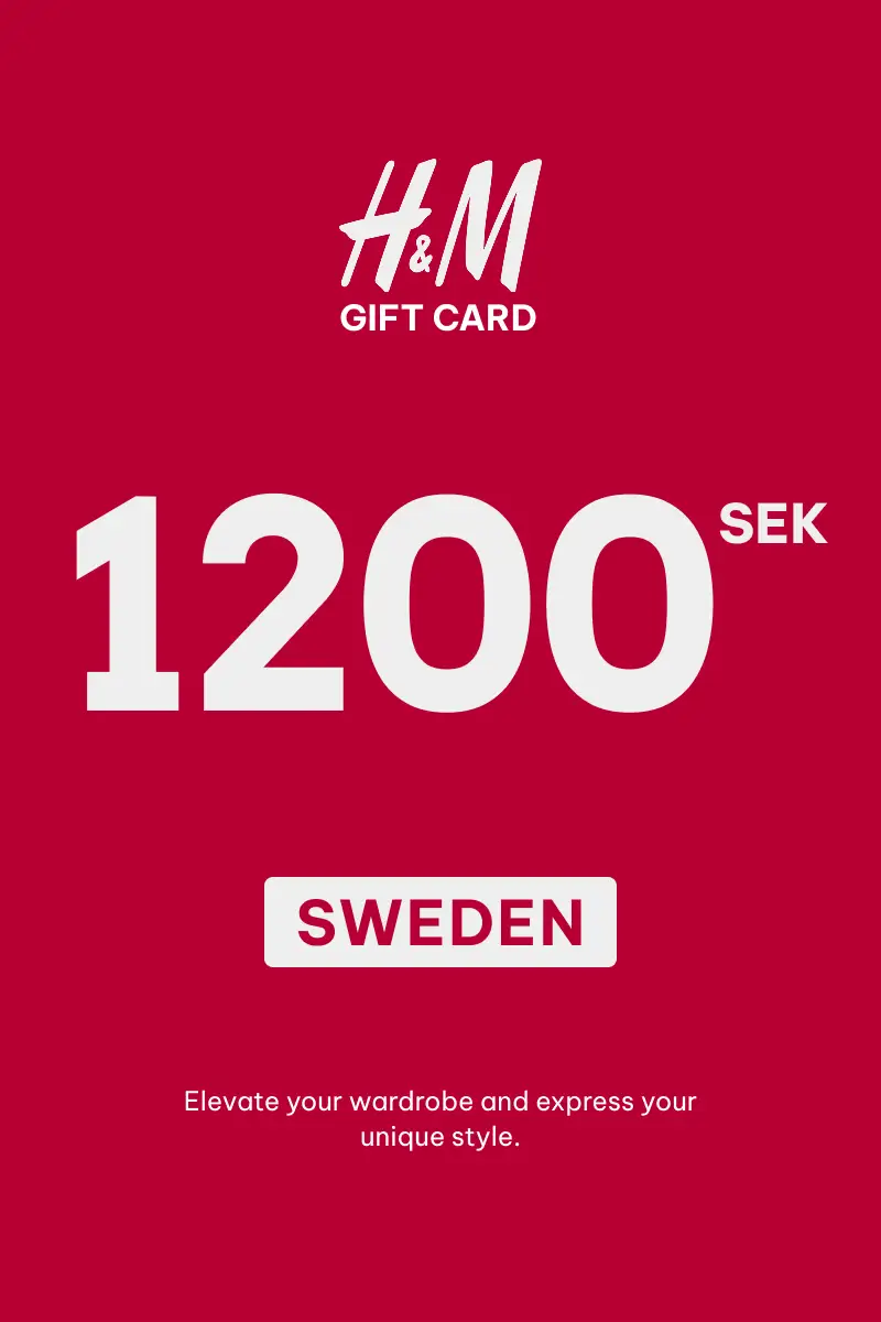 HandM 1200 SEK Gift Card (Sweden) - Digital Key