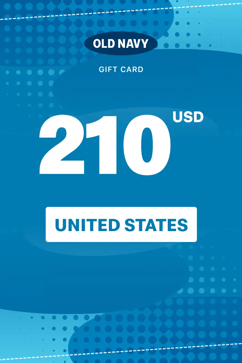Old Navy 210 USD Gift Card (United States) - Digital Key