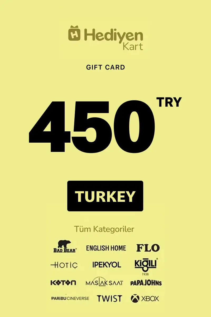 Hediyen Kart -All Access 450 TRY Gift Card (Turkey) - Digital Key