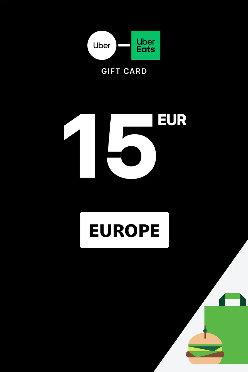 Uber Rides and Uber Eats 15 EUR Gift Card (Europe) - Digital Key