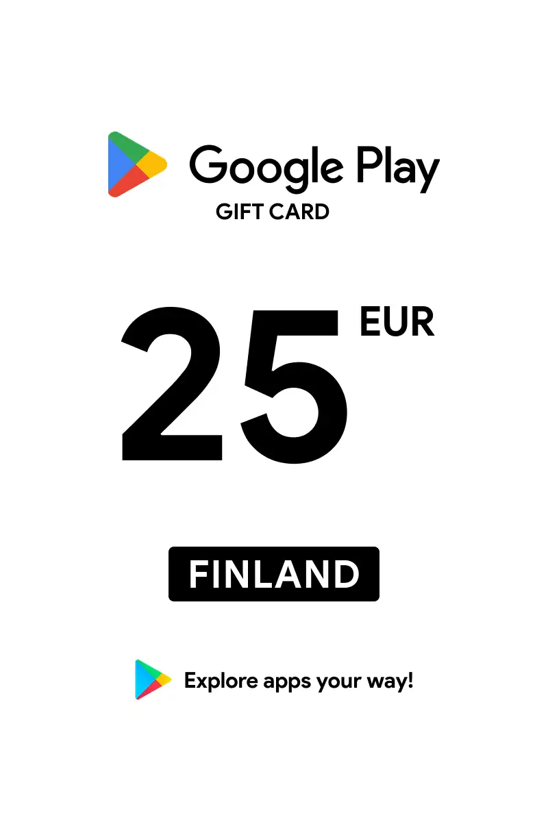 Google Play 25 EUR Gift Card (Finland) - Digital Key