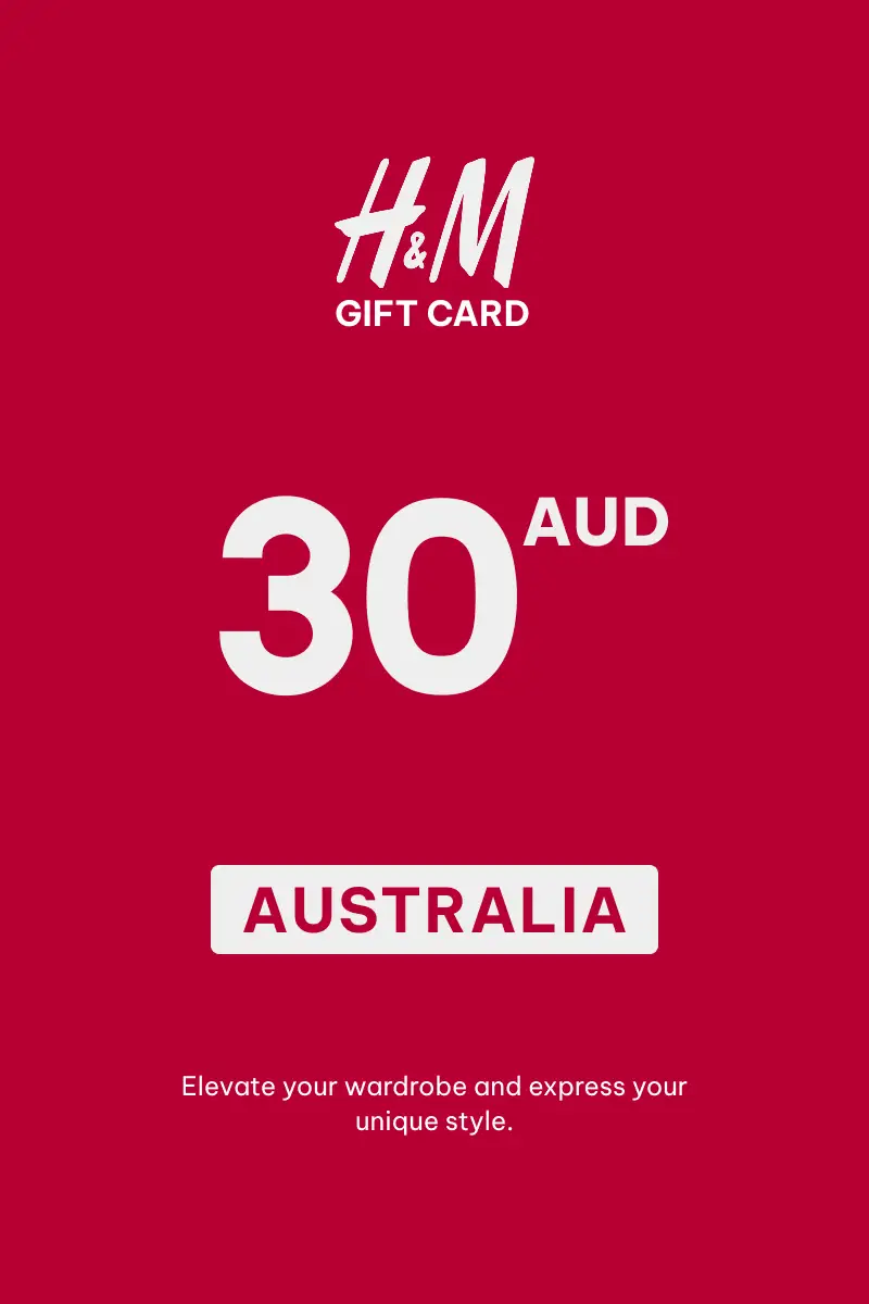 HandM 30 AUD Gift Card (Australia) - Digital Key