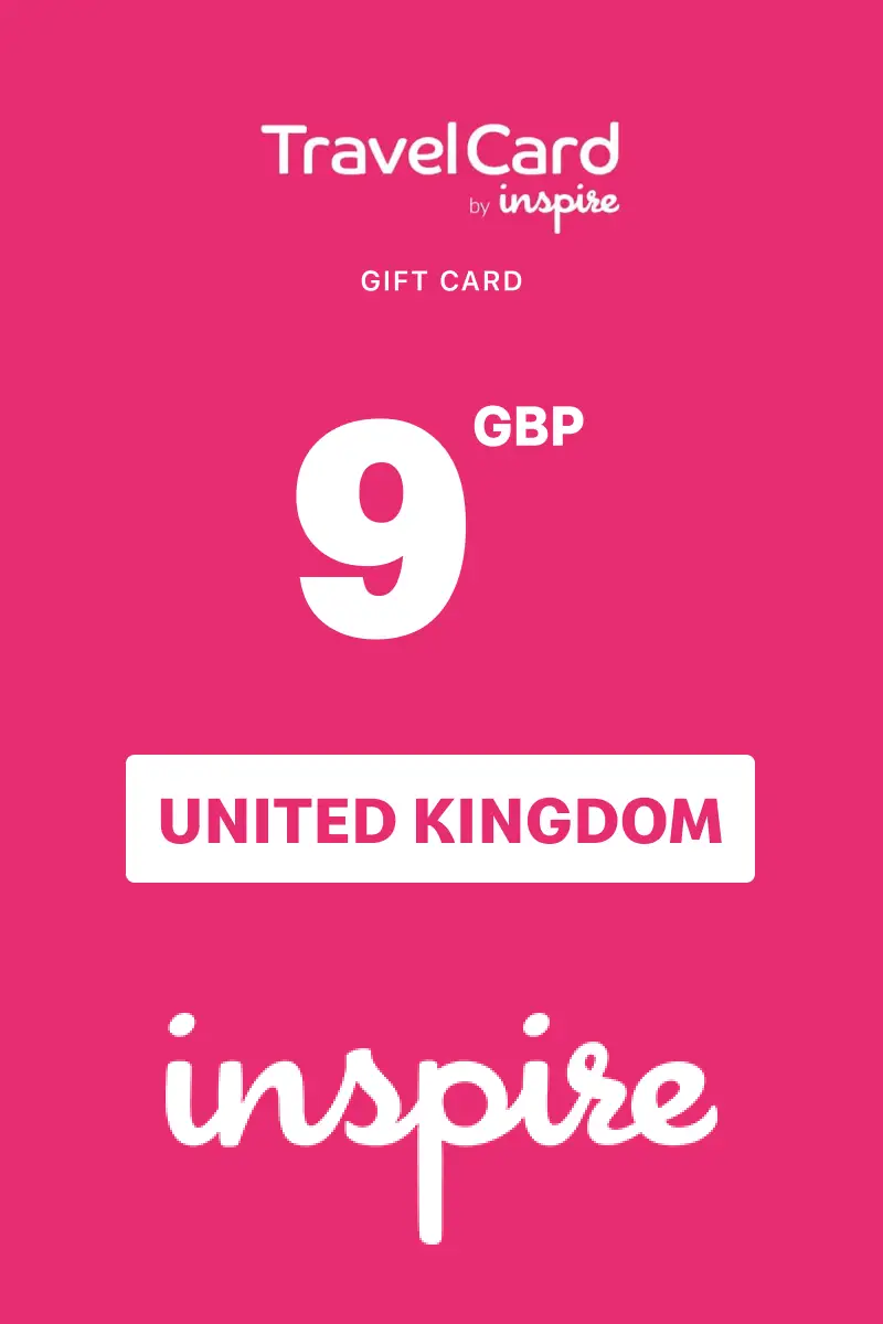 TravelCard by Inspire 9 GBP Gift Card (United Kingdom) - Digital Key