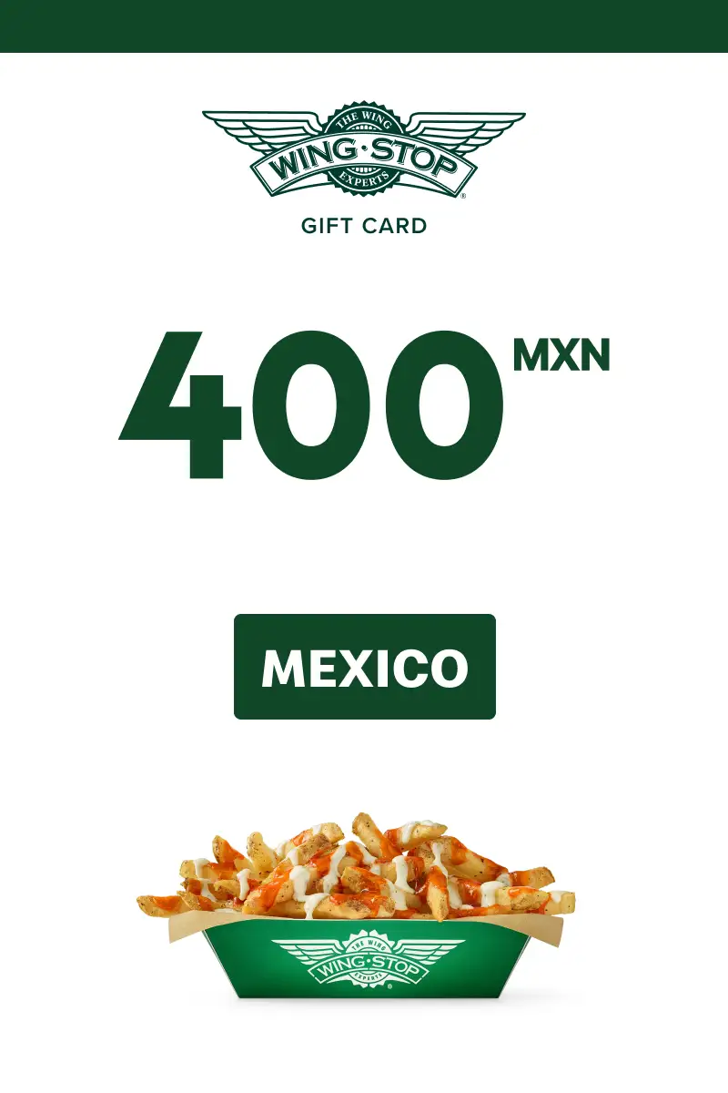 Wing Stop 400 MXN Gift Card (Mexico) - Digital Key