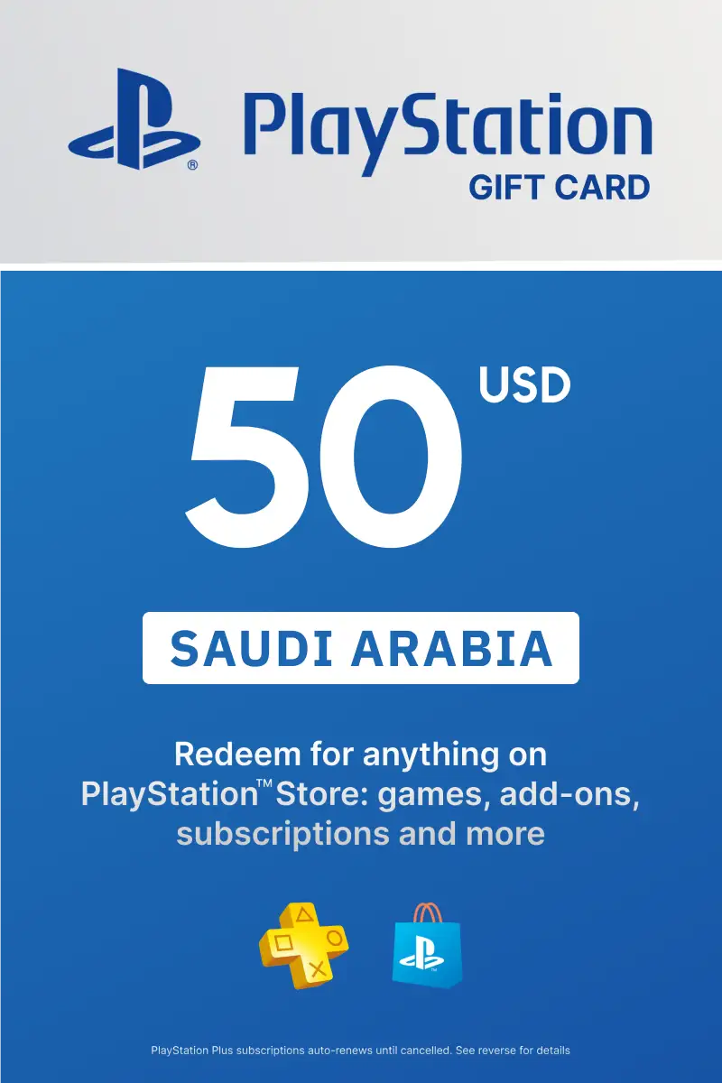 PlayStation Store 50 USD Gift Card (Saudi Arabia) - Digital Key