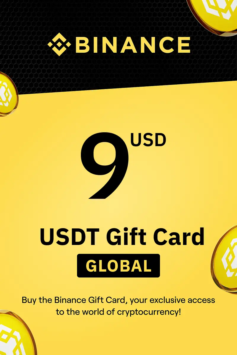 Binance (USDT) 9 USD Gift Card (Global) - Digital Key