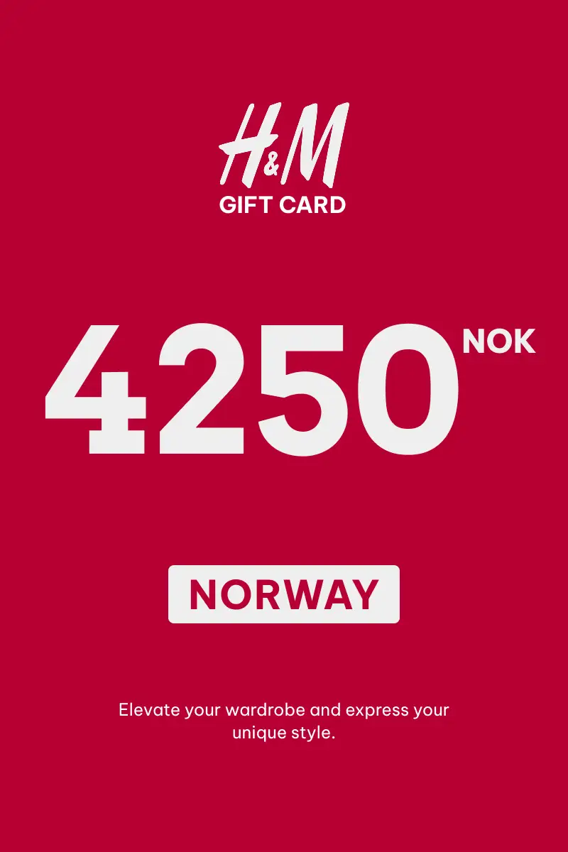 HandM 4250 NOK Gift Card (Norway) - Digital Key