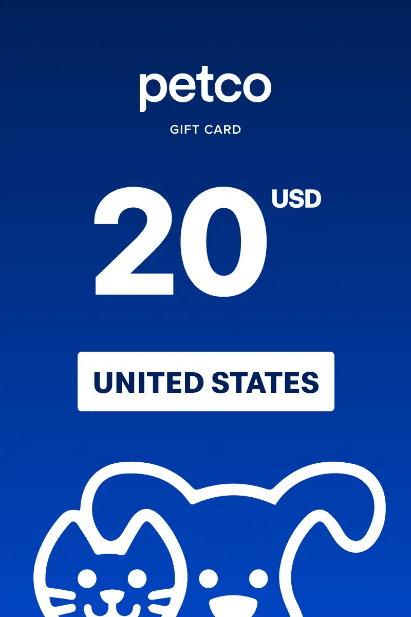 Petco 20 USD Gift Card (United States) - Digital Key