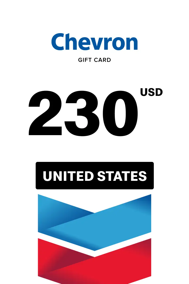 Chevron 230 USD Gift Card (United States) - Digital Key