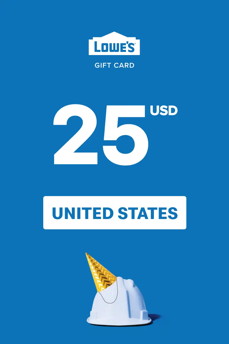 Lowe's 25 USD Gift Card (United States) - Digital Key