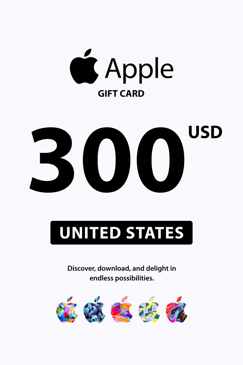 Apple 300 USD Gift Card (United States) - Digital Key
