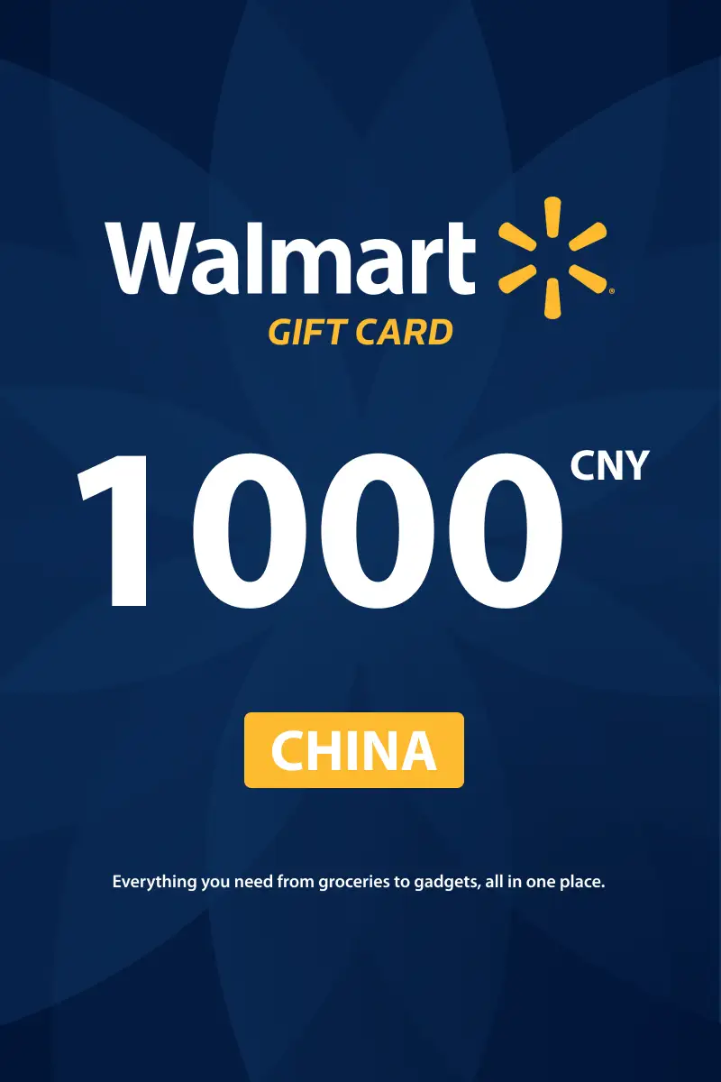 Walmart 1000 CNY Gift Card (China) - Digital Key
