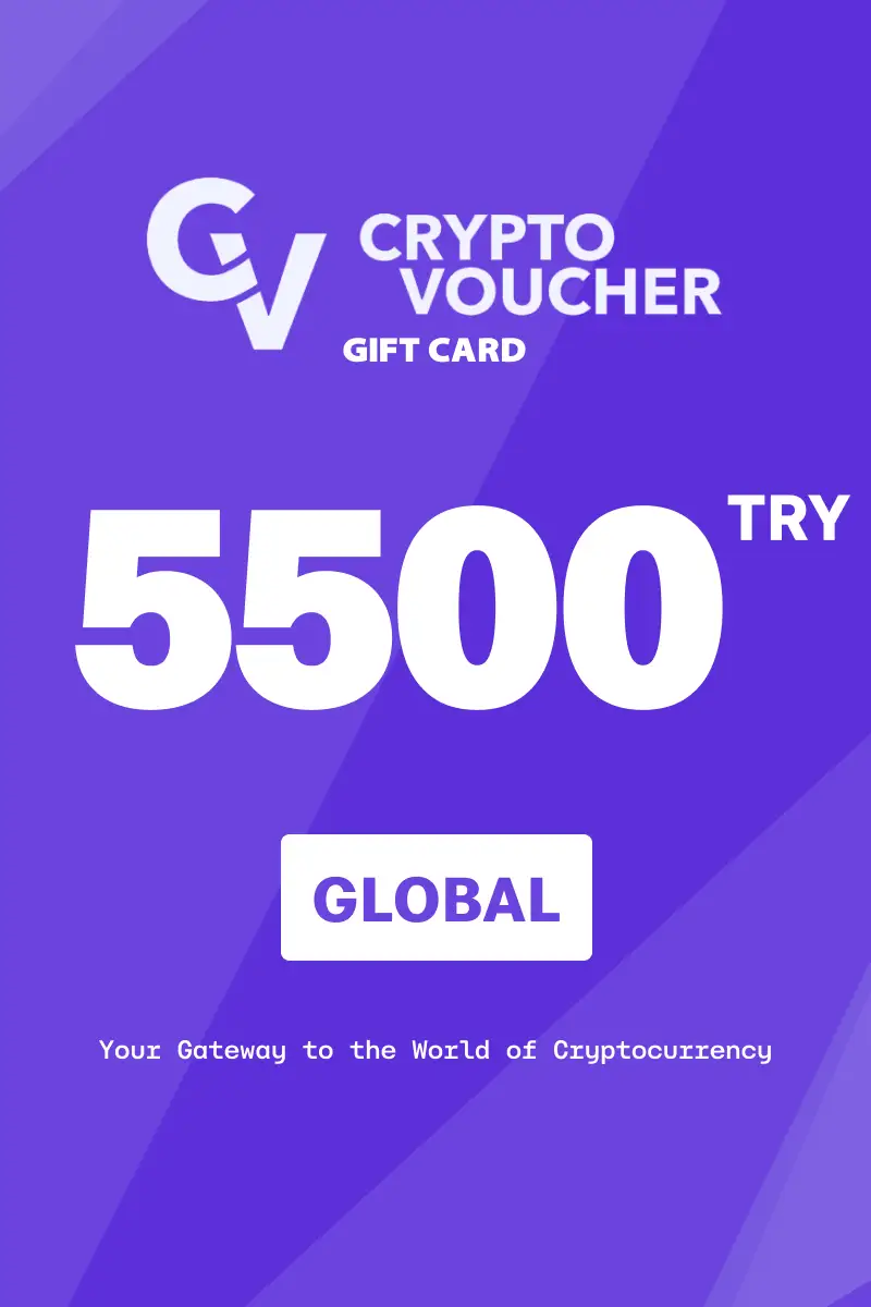 Crypto Voucher 5500 TRY Gift Card (Global) - Digital Key