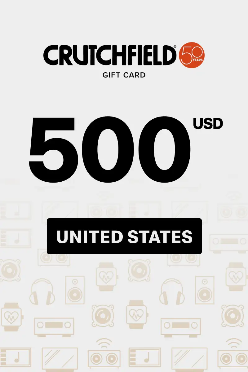 Crutchfield 500 USD Gift Card (United States) - Digital Key
