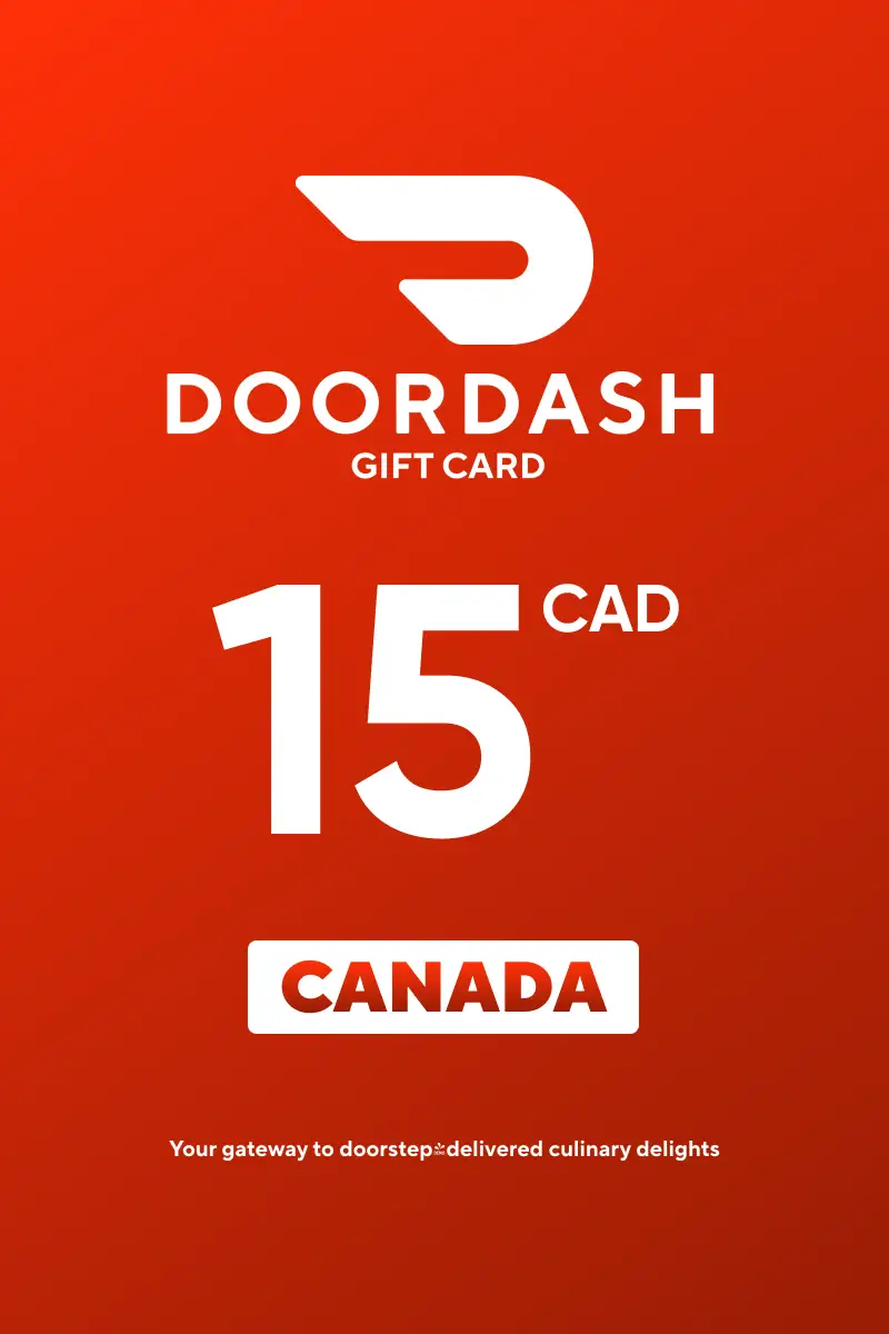 DoorDash 15 CAD Gift Card (Canada) - Digital Key