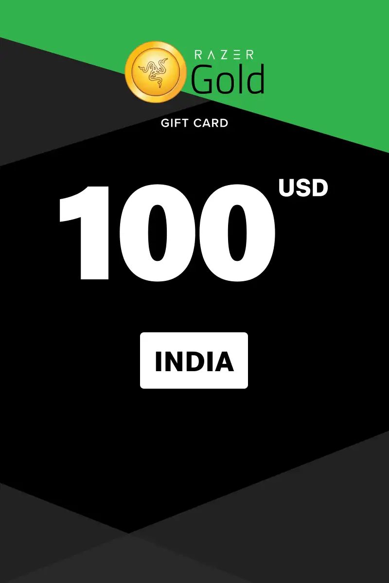 Razer Gold 100 USD Gift Card (India) - Digital Key
