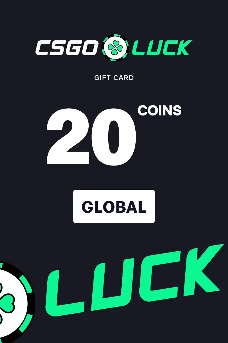 CSGOluck 20 Coins Gift Card (Global) - Digital Key