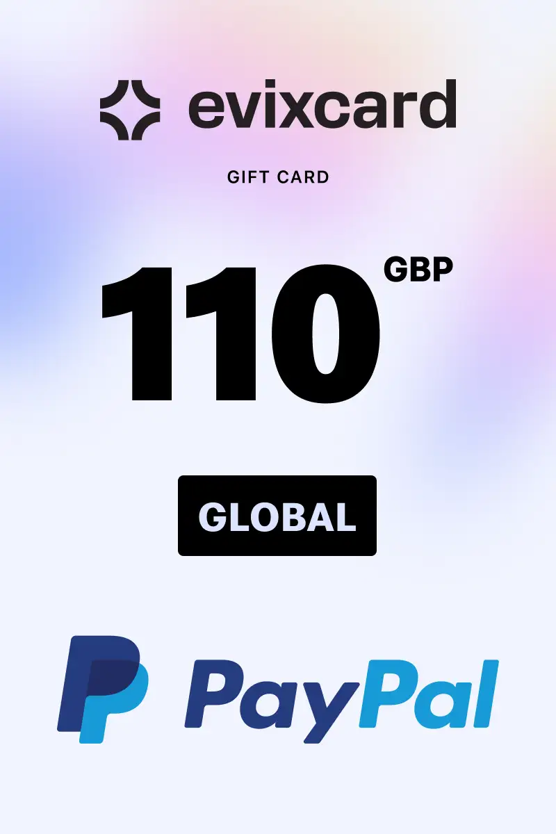EvixCard PayPal 110 GBP Gift Card (Global) - Digital Key