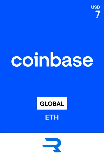 Rewarble Coinbase (ETH) 7 USD Gift Card (Global) - Rewarble - Digital Key