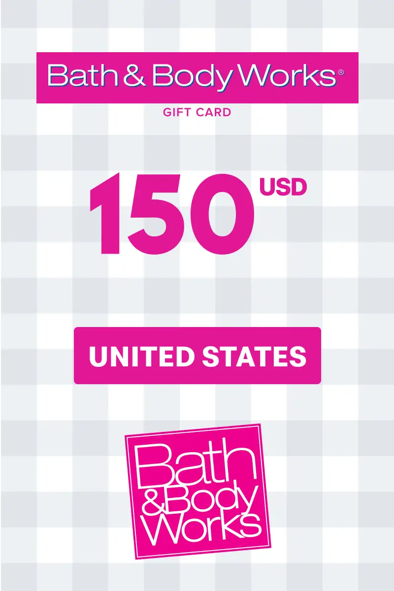 Bath and Body Works 150 USD Gift Card (United States) - Digital Key